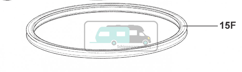 Dometic Afdichter Cassette zwart 2426012965