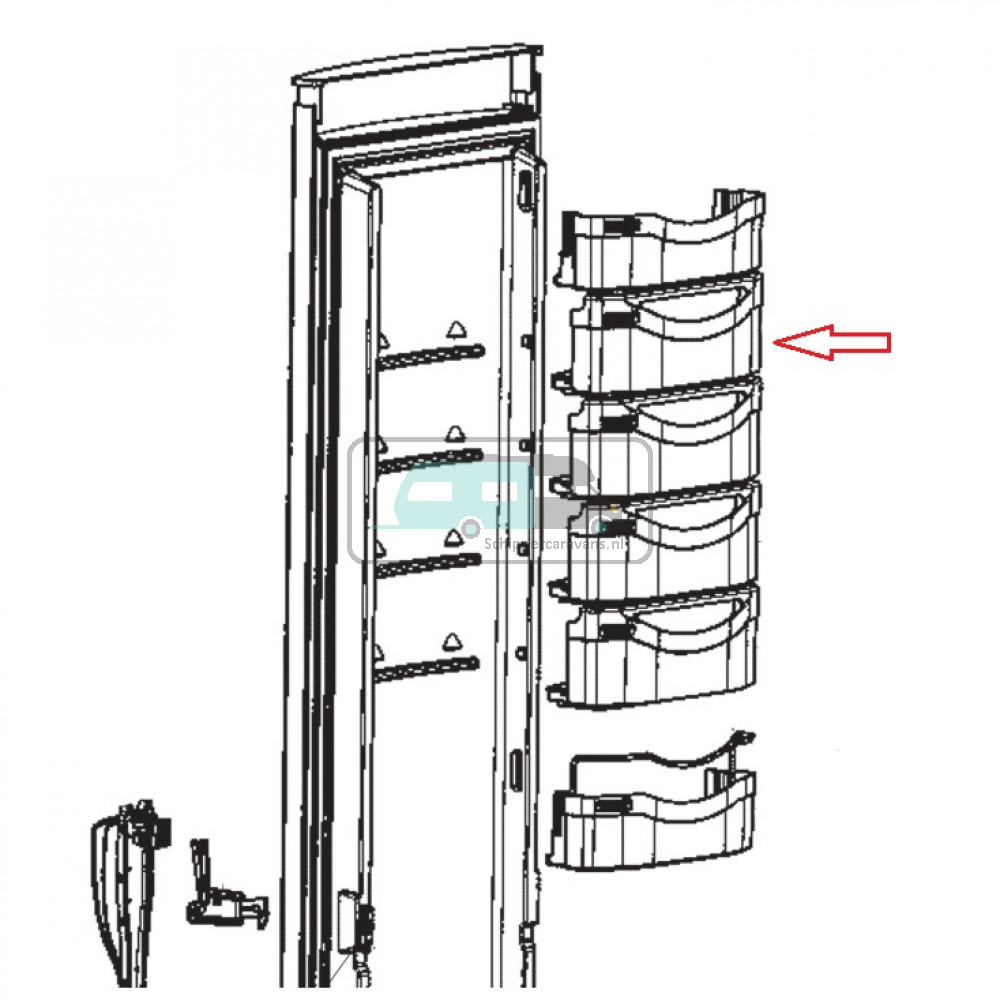 Dometic RML8230 Deurpaneel Compartiment Fendt