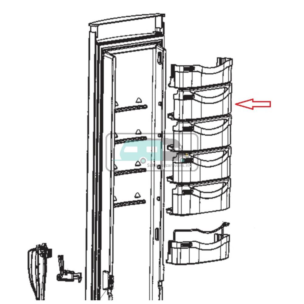 Dometic RML8230 Deurpaneel Compartiment Fendt