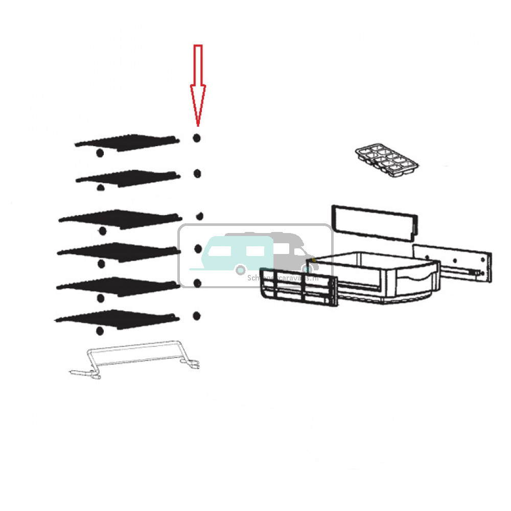 Dometic RML8230 Zekering Rooster