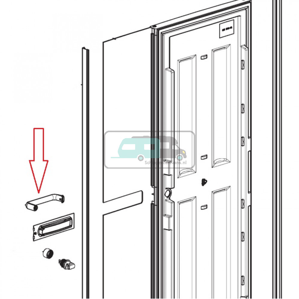 Dometic RML9435 Deurgreep Compleet