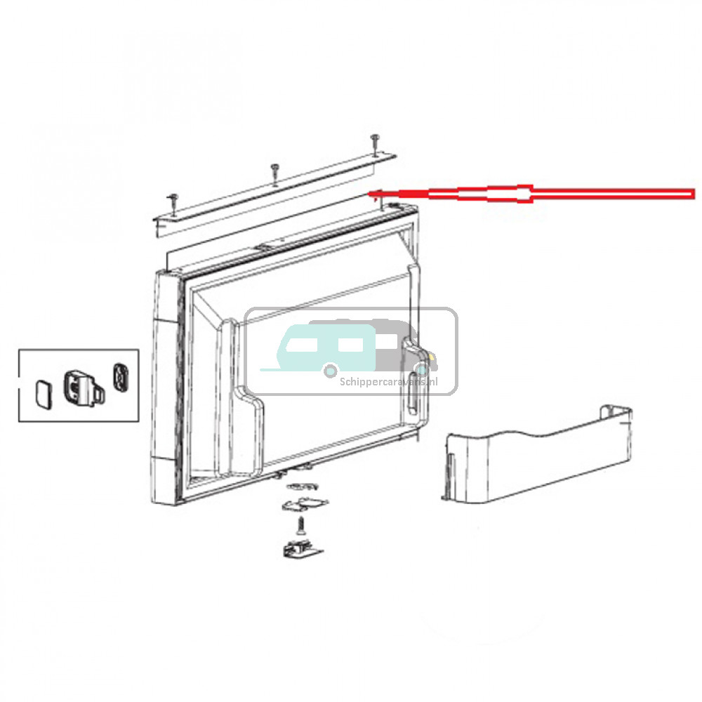 Dometic RM7851L Decoratieplaat Zilver 2,0x500x263