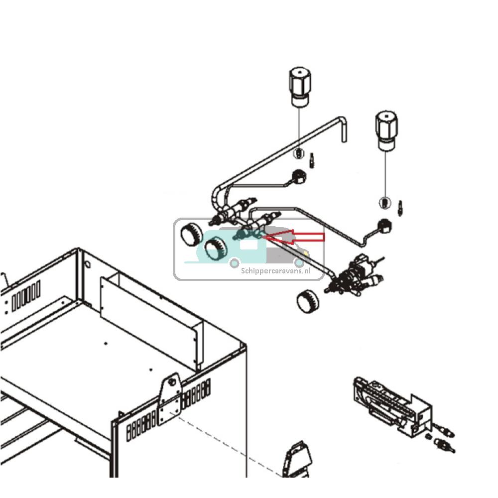 Dometic CU345 Gasventiel Combi Oven/ Fornuis