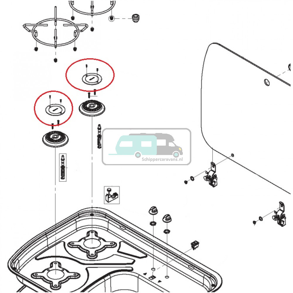 Dometic Branderdeksel