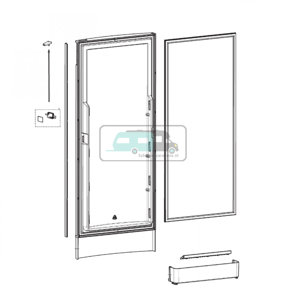 Dometic RML8551 Deur Compleet Service