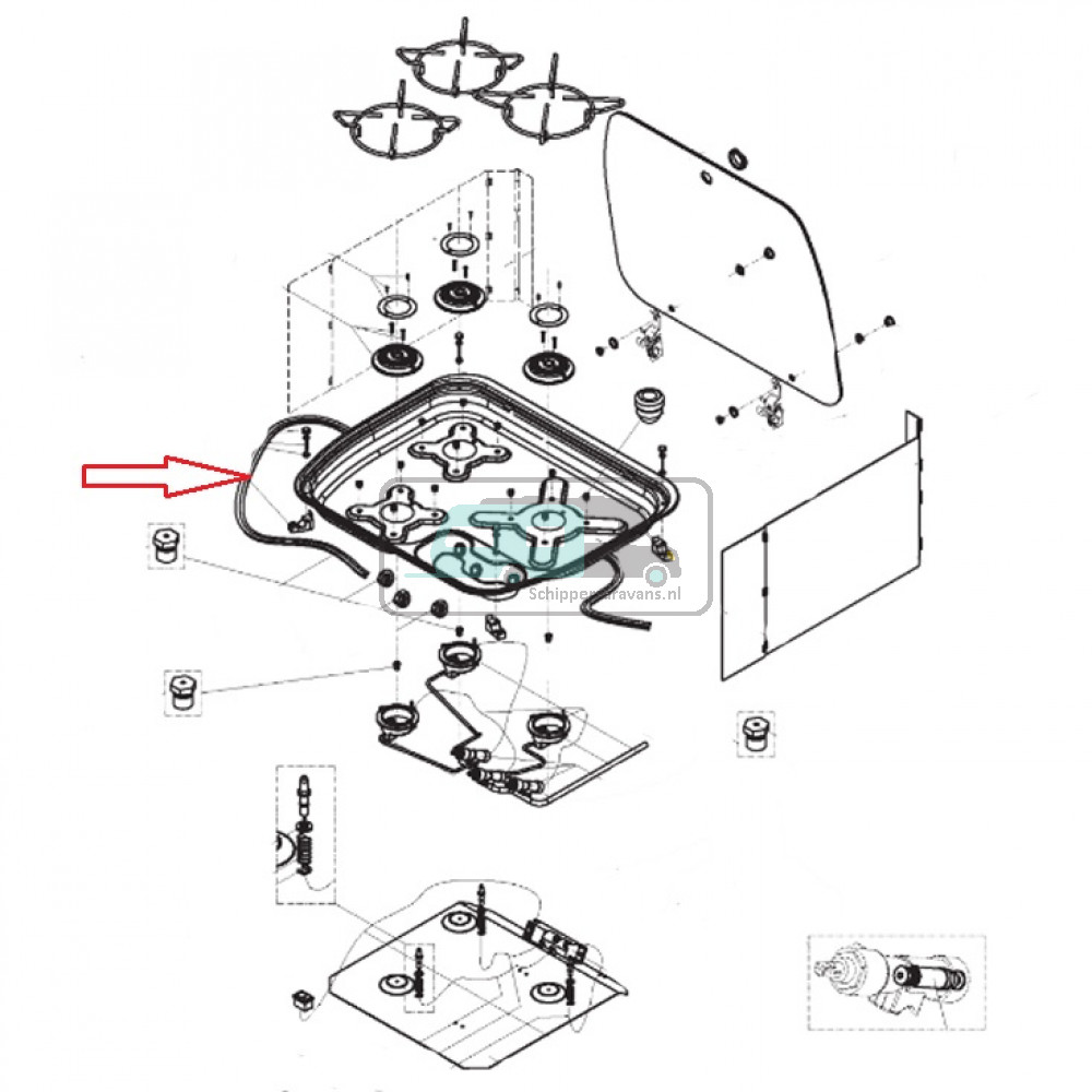 Dometic CE99 Afdichtingsprofiel Voor Comfoor