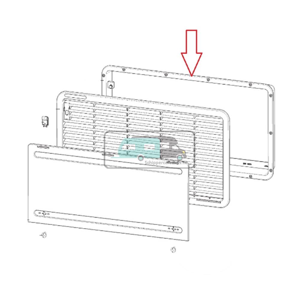 Dometic Inbouwframe Wit LS 330