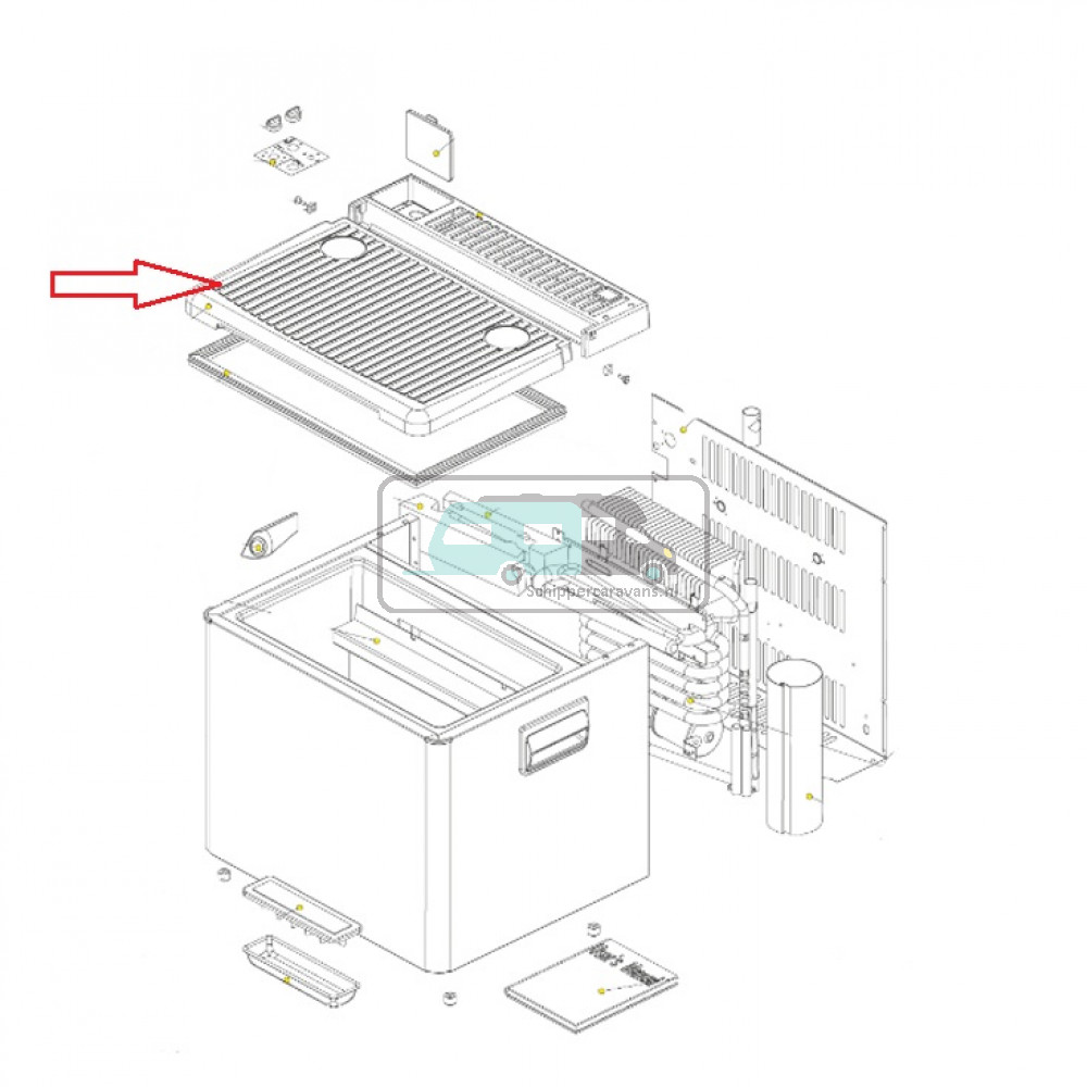 Dometic RC1600 koelbox deksel