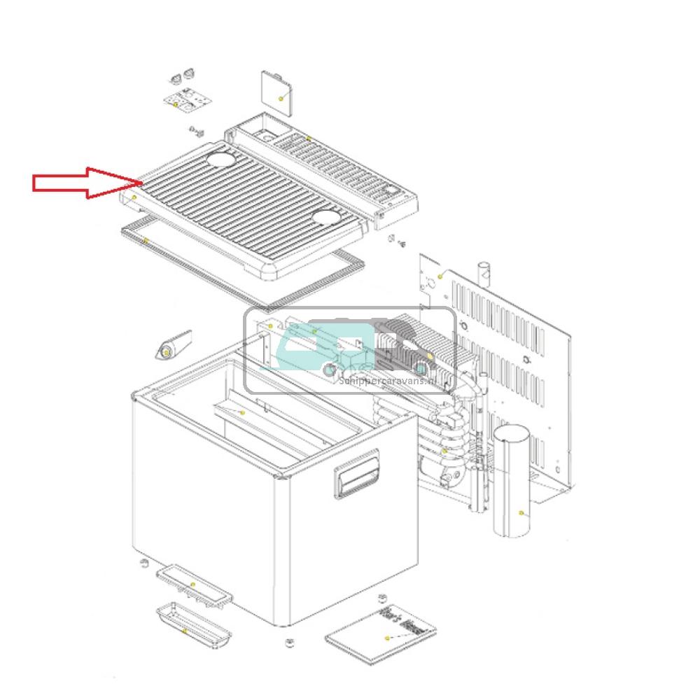 Dometic RC1600 koelbox deksel