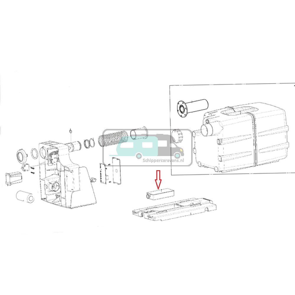 Dometic VT2500 Filter Voor Toilet