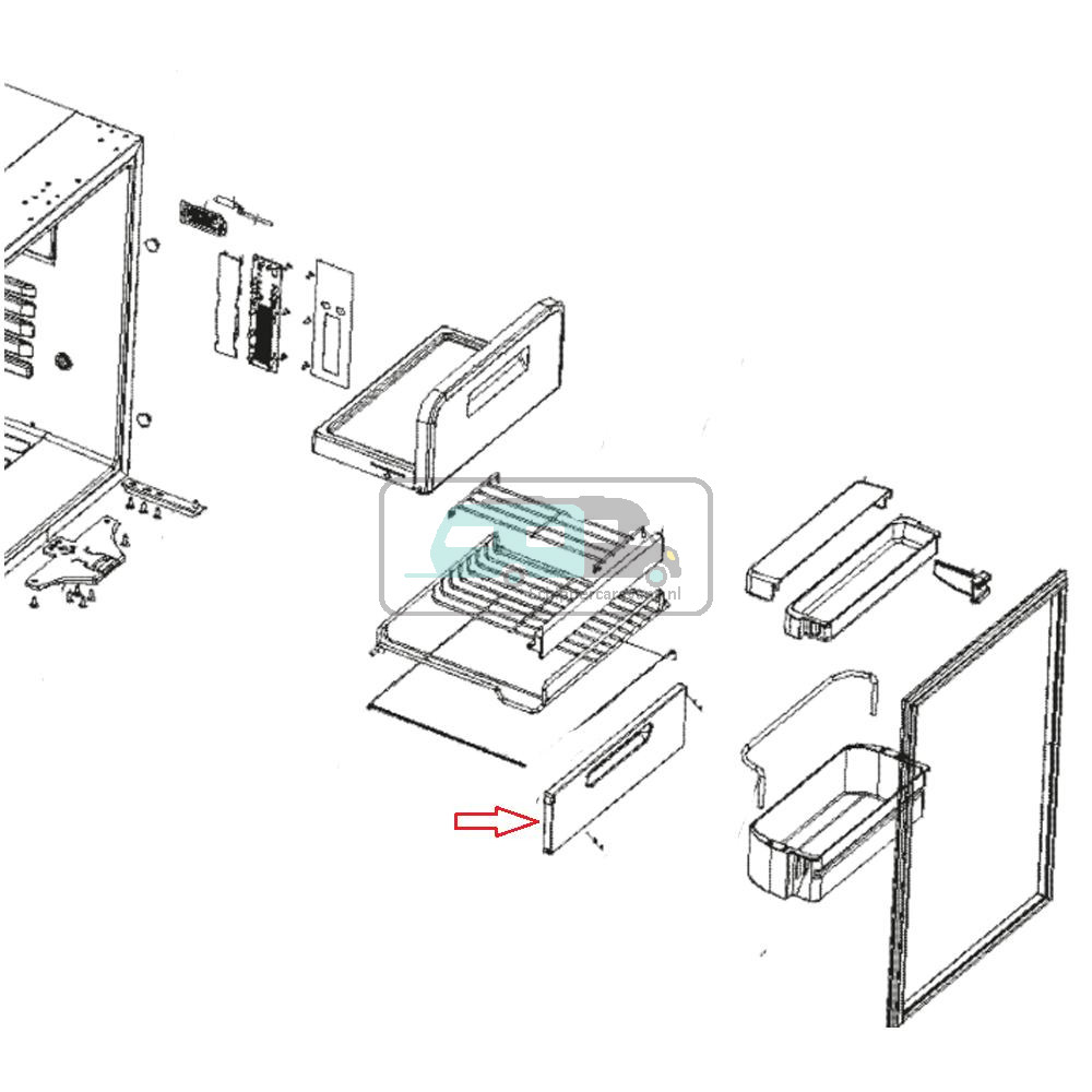 Dometic CRX1080 Deurpaneel Onder