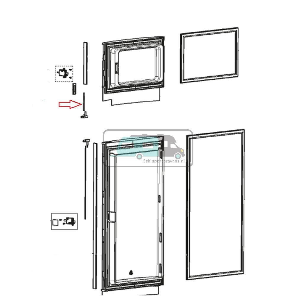 Dometic RMD8505 Deurvergrendeling baldakijn