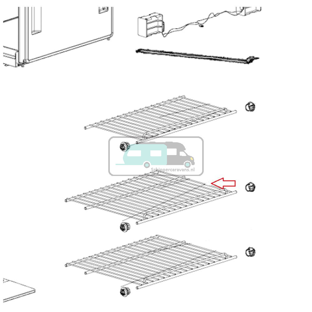 Dometic Koelkastrooster RML 10.4 T