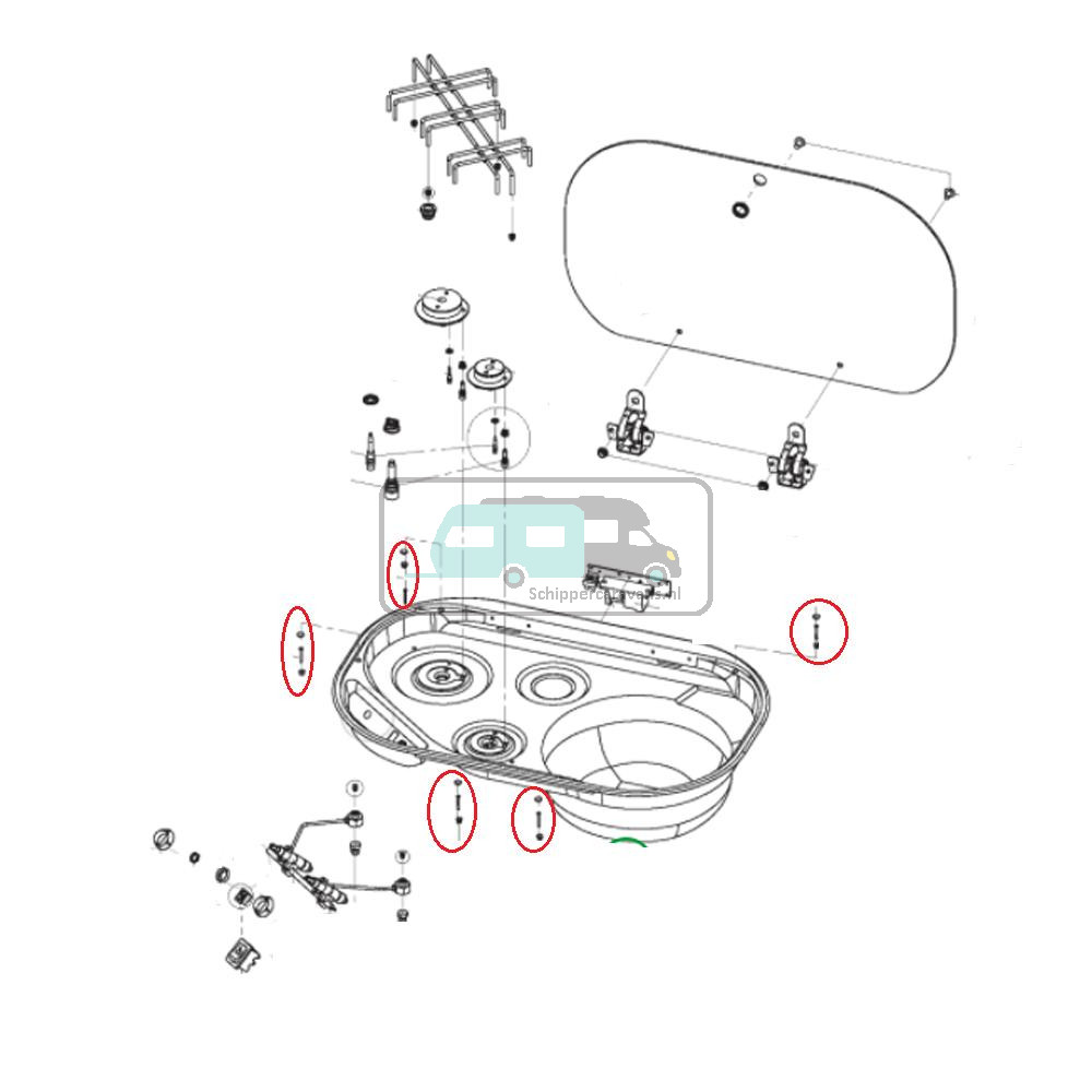 Dometic Montagekit MO7103