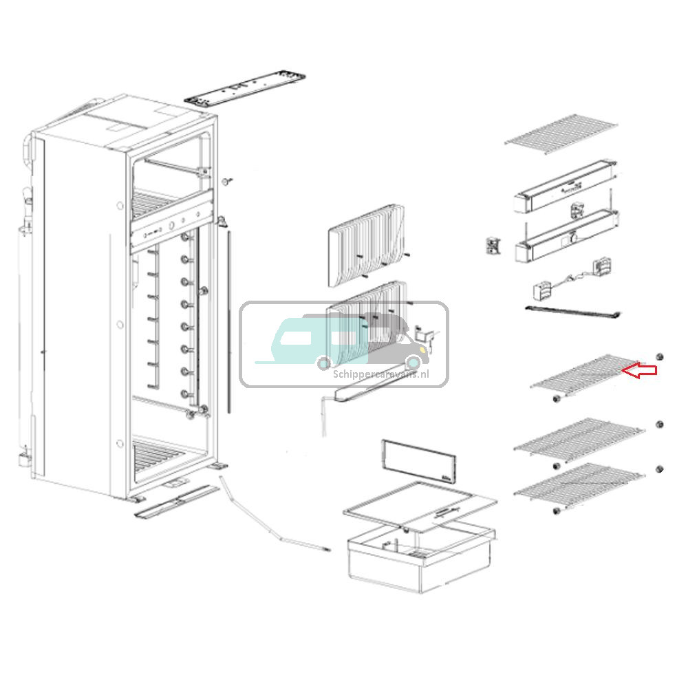 Dometic RM10.5 Boven Rooster