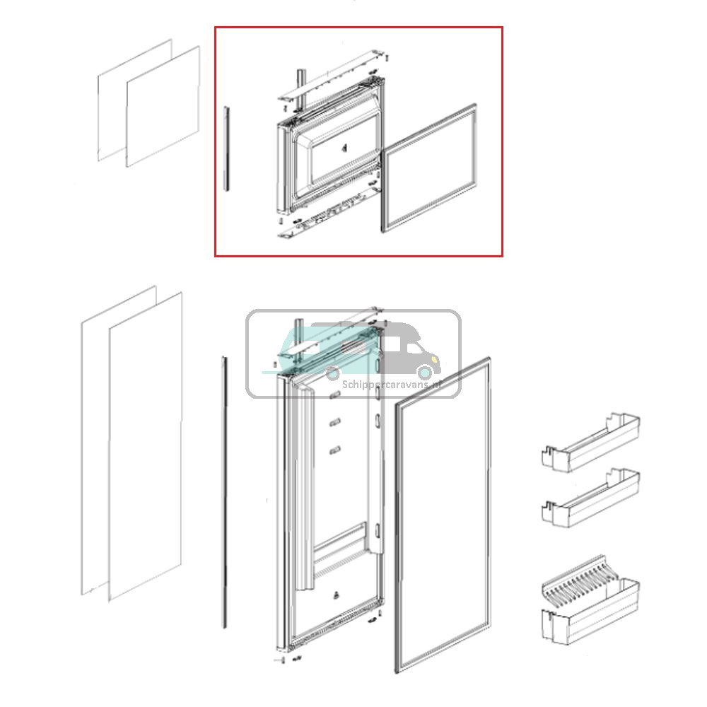 Dometic RM10.5 Diepvriesdeur