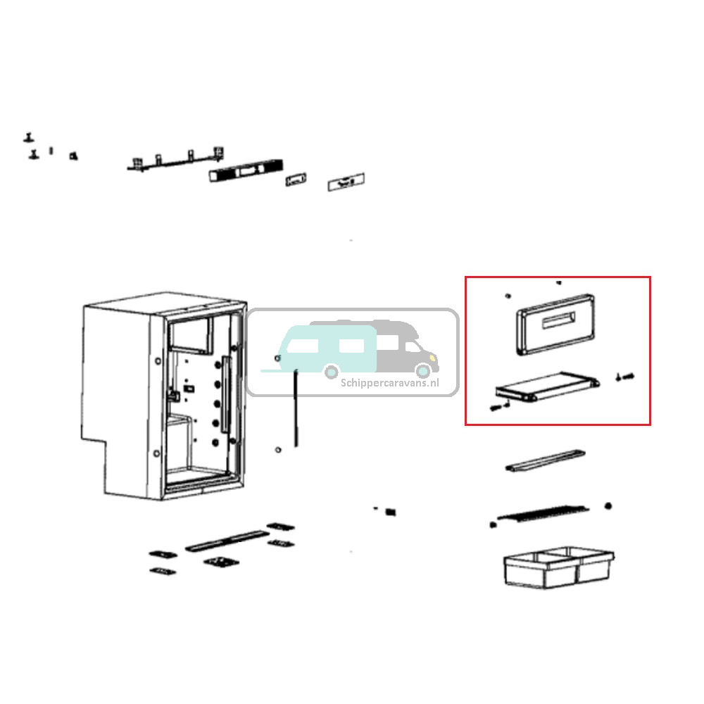 Dometic RMS10.5T Diepvriesdeur