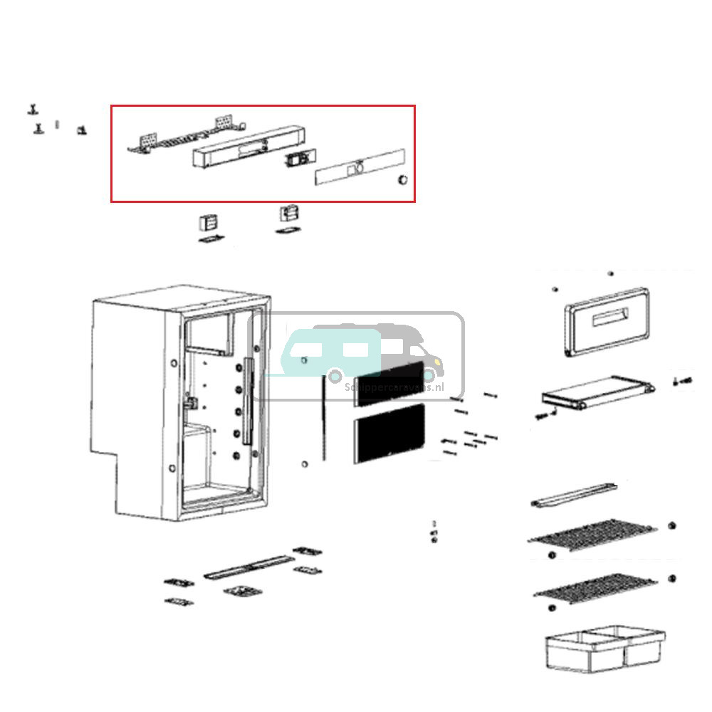 Dometic RMS10.5 Bedieningspaneel