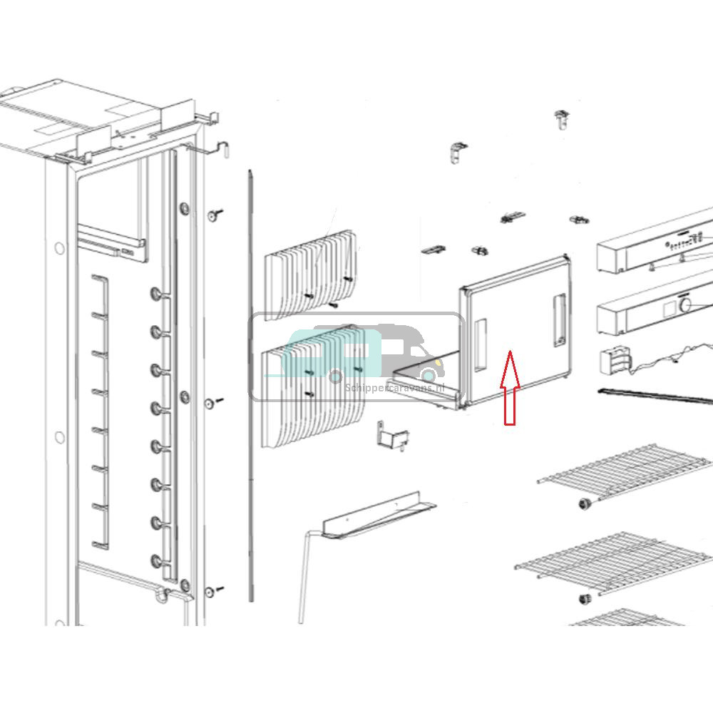 Dometic Diepvriesdeur RML 10.4