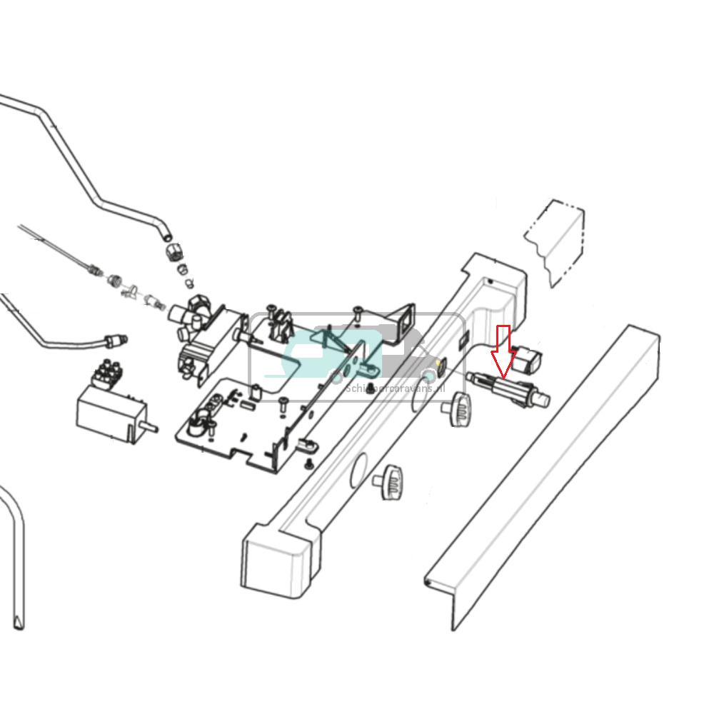 Dometic Piezo Ontsteker Zilver
