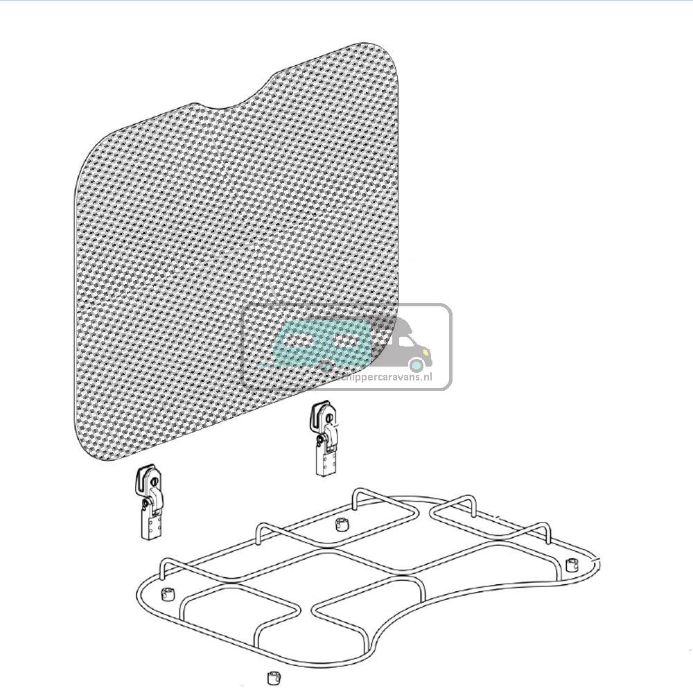 Thetford Hob 340/ 345 Glasplaat 