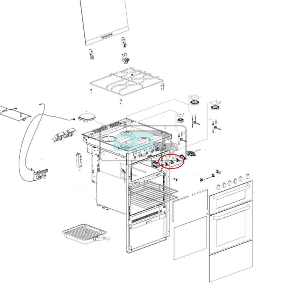 Thetford Fornuis GasTap Brander Aspire 1