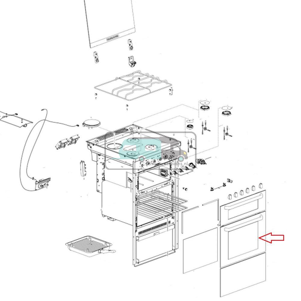 ThetfordFornuis Ovendeur  Aspire 1