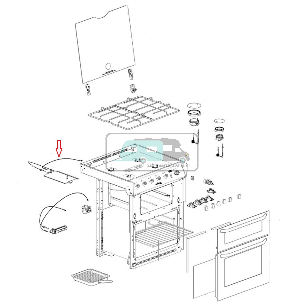 Thetford Midi Prima Thermokoppel Grill