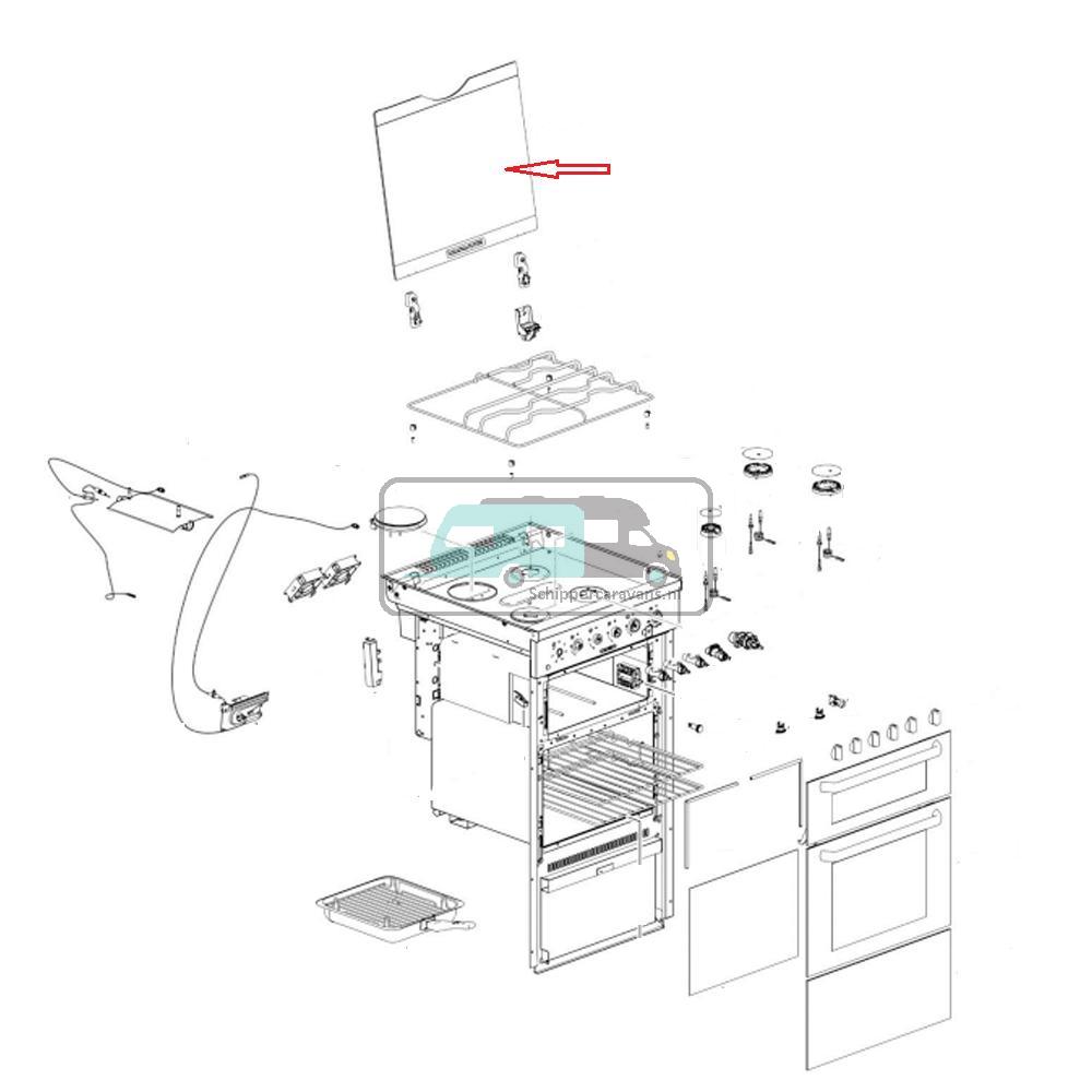 Thetford Fornuis Glasplaat Aspire