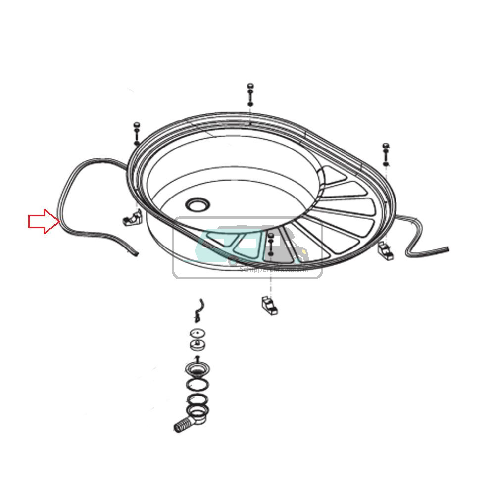 Dometic C2000 Spoelbak Afdichtingsprofiel