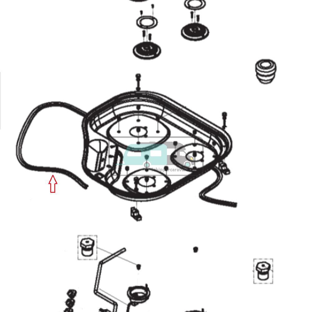 Dometic Profielafdichting Kookplaat