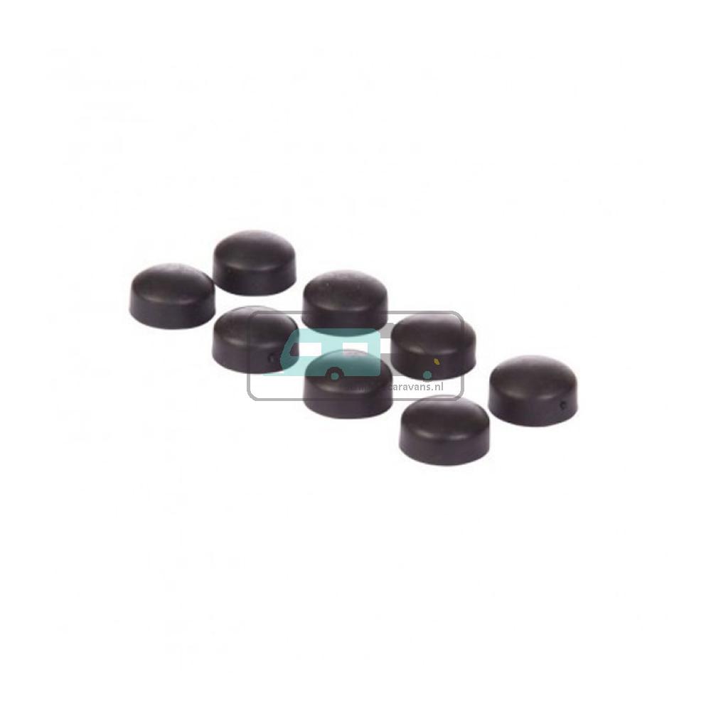 Cramer Afdekdopje Treef Zwart 5st.