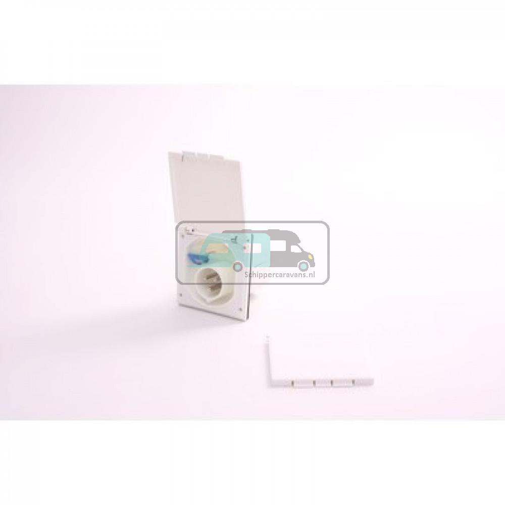 Inbouwstekkerdoos CEE Vierkant Wit