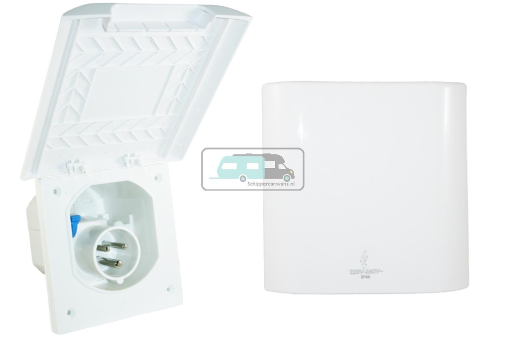 Inbouwstekkerdoos CEE Element Line Wit