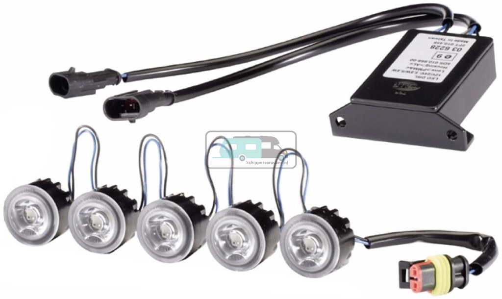 Hella Dagrijverlichtingsset LEDayFlex 5 LEDs 12/24V