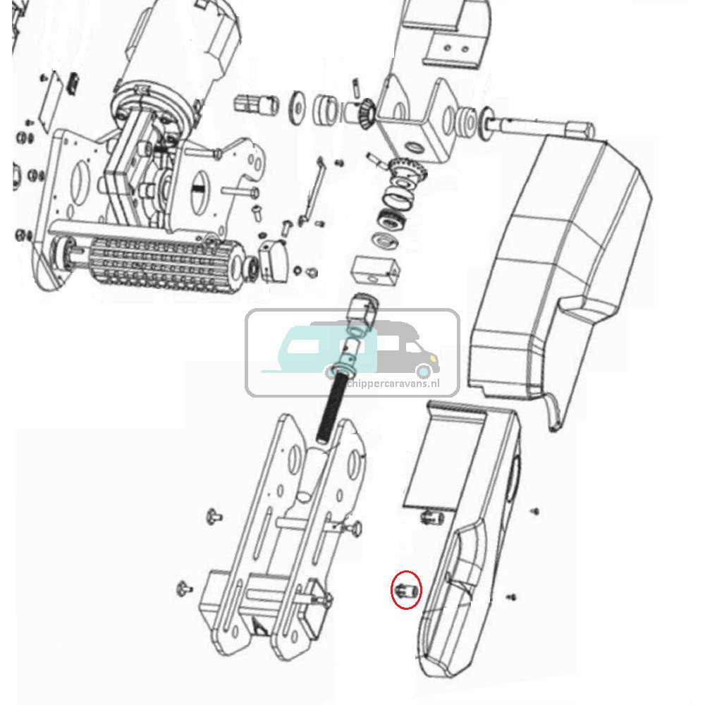 Enduro Rozet incl Schroef Designkap  EM303A