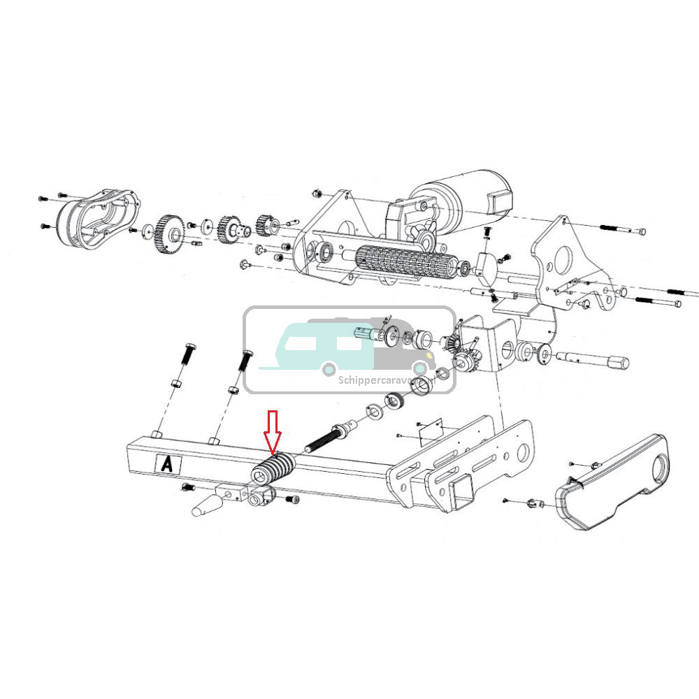 Enduro Beschermrubber Spindel EM203/EM303