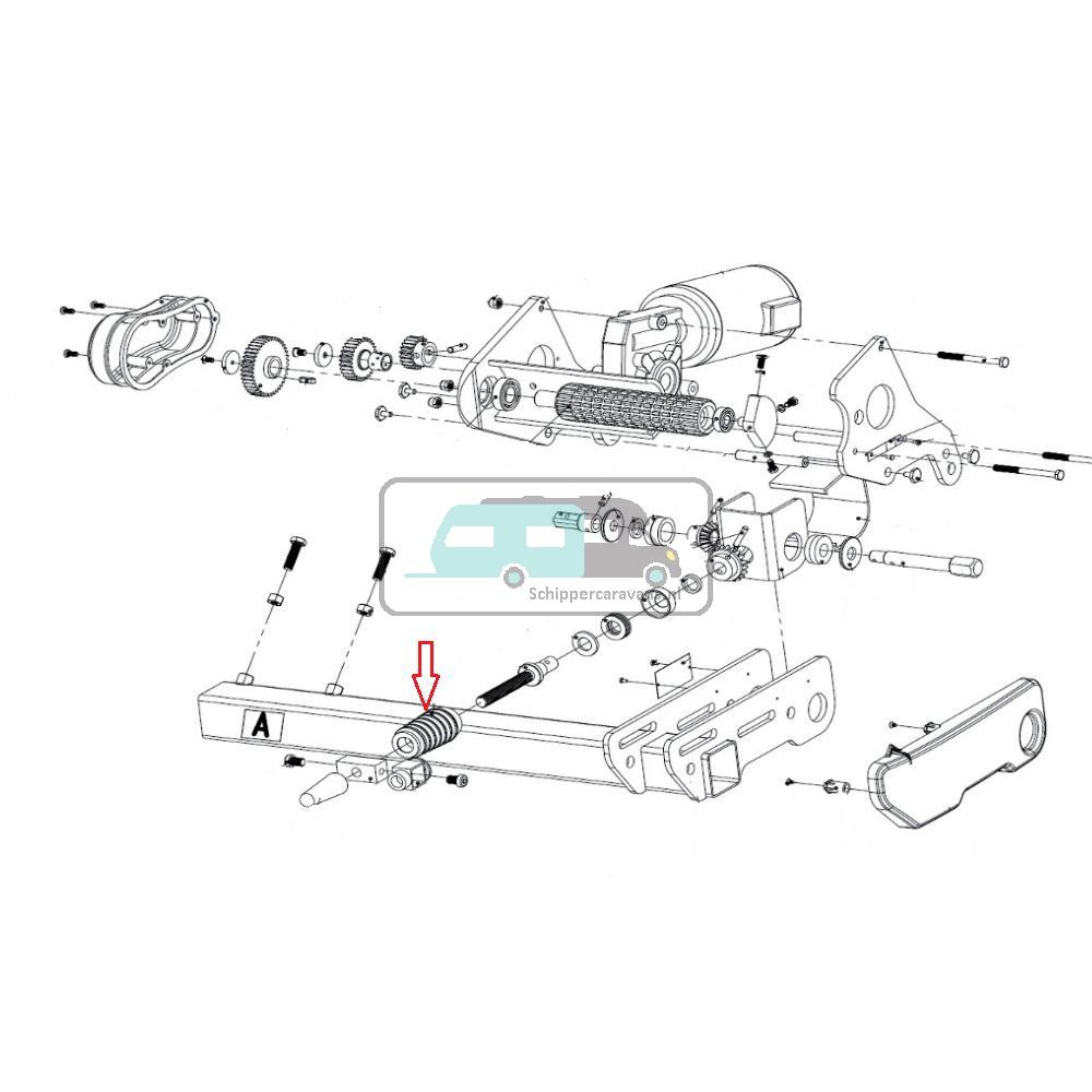 Enduro Beschermrubber Spindel EM203/EM303