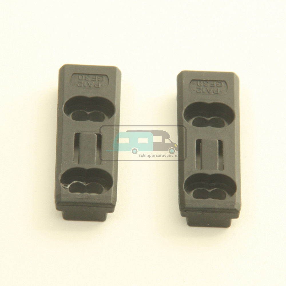 Vastzetplaat polyfix uitz./raamd. a 2 st