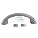 Rangeergreep Ovaal 16.8cm Antraciet