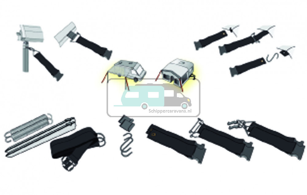 Universele stormbandenset Unica