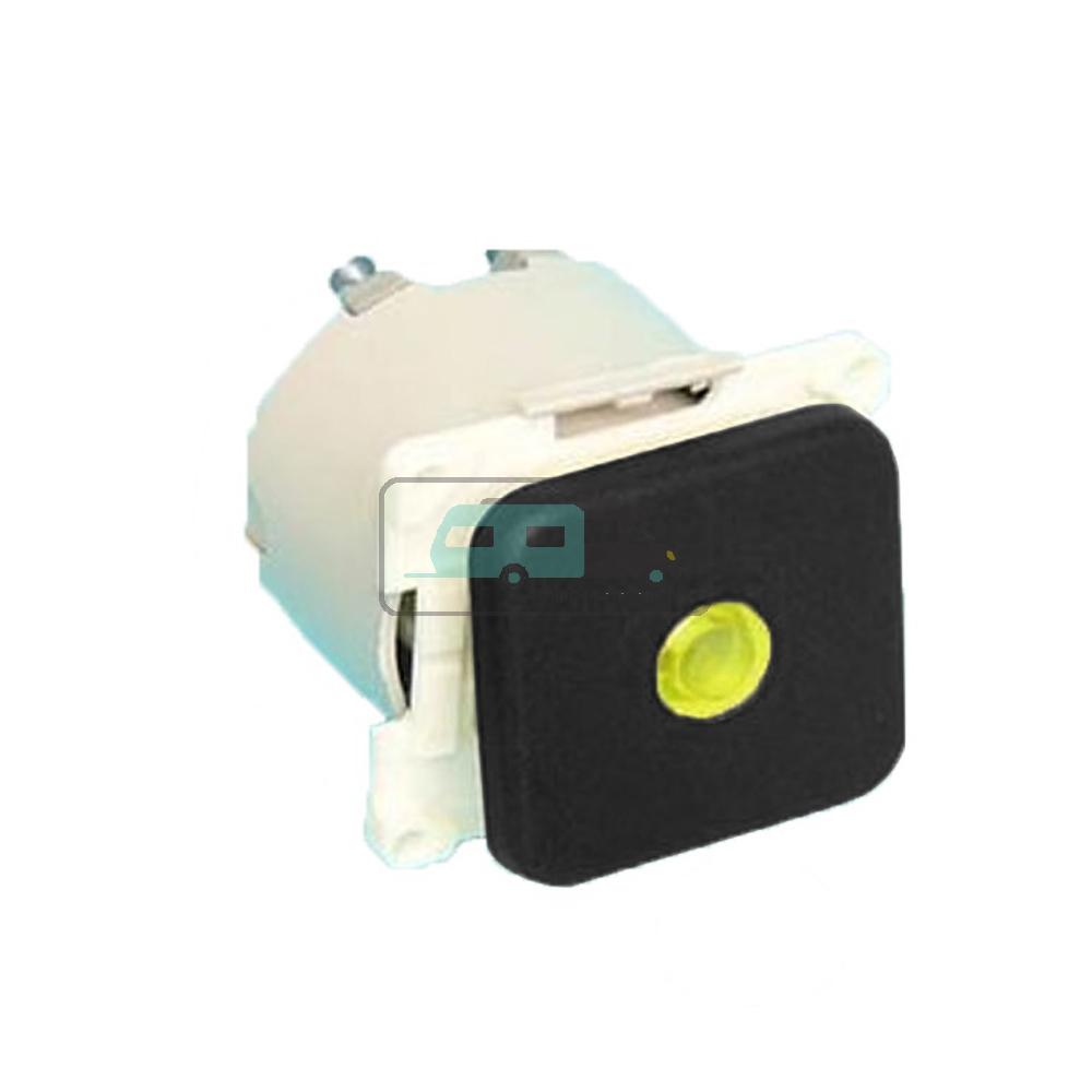 Presto Wipschakelaar met Lampje Inbouw Zwart S-10.000