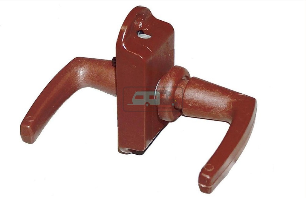 Toiletdeurslot met Kruk Bruin