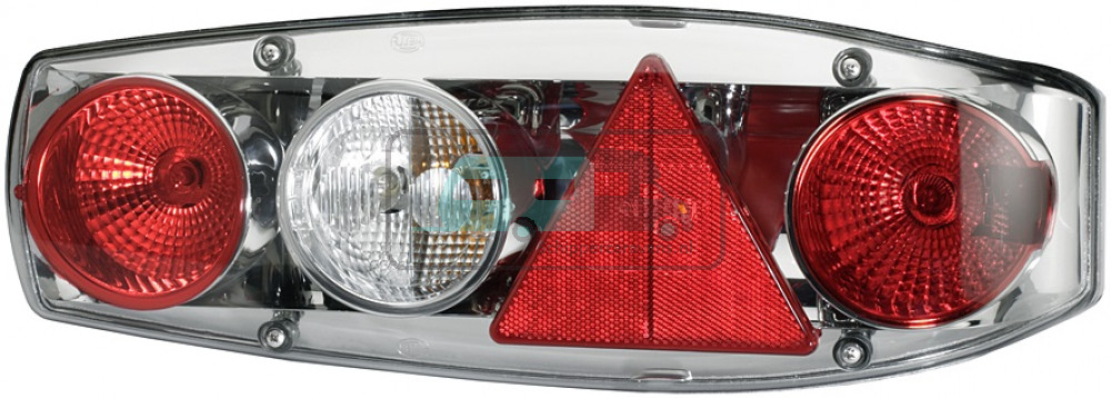 Hella Achterlicht Caraluna II Plus Rem/ Knipper/ Mist/ Achteruitrij/ Driehoek Reflector Rechts