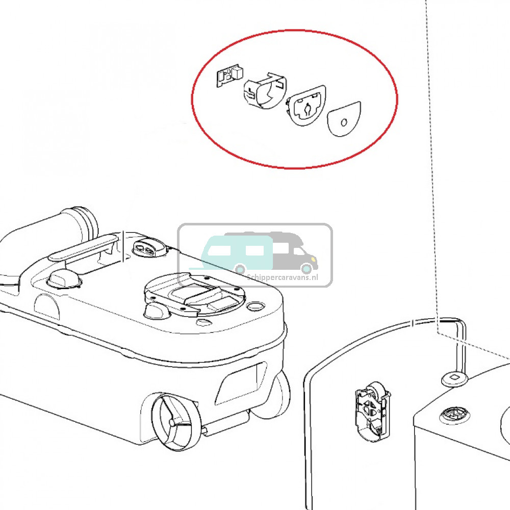 Thetford C220 Control Paneel / Wall Interface