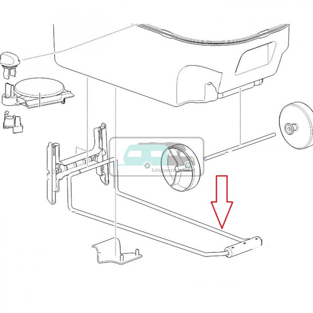 Thetford C220 Transport Handvat