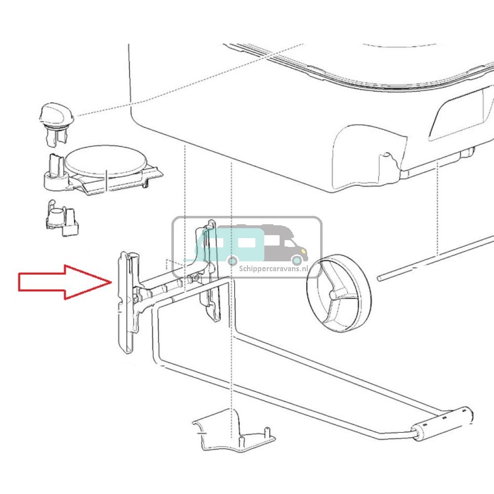 Thetford C220 Trandsport Handel Bevestinging