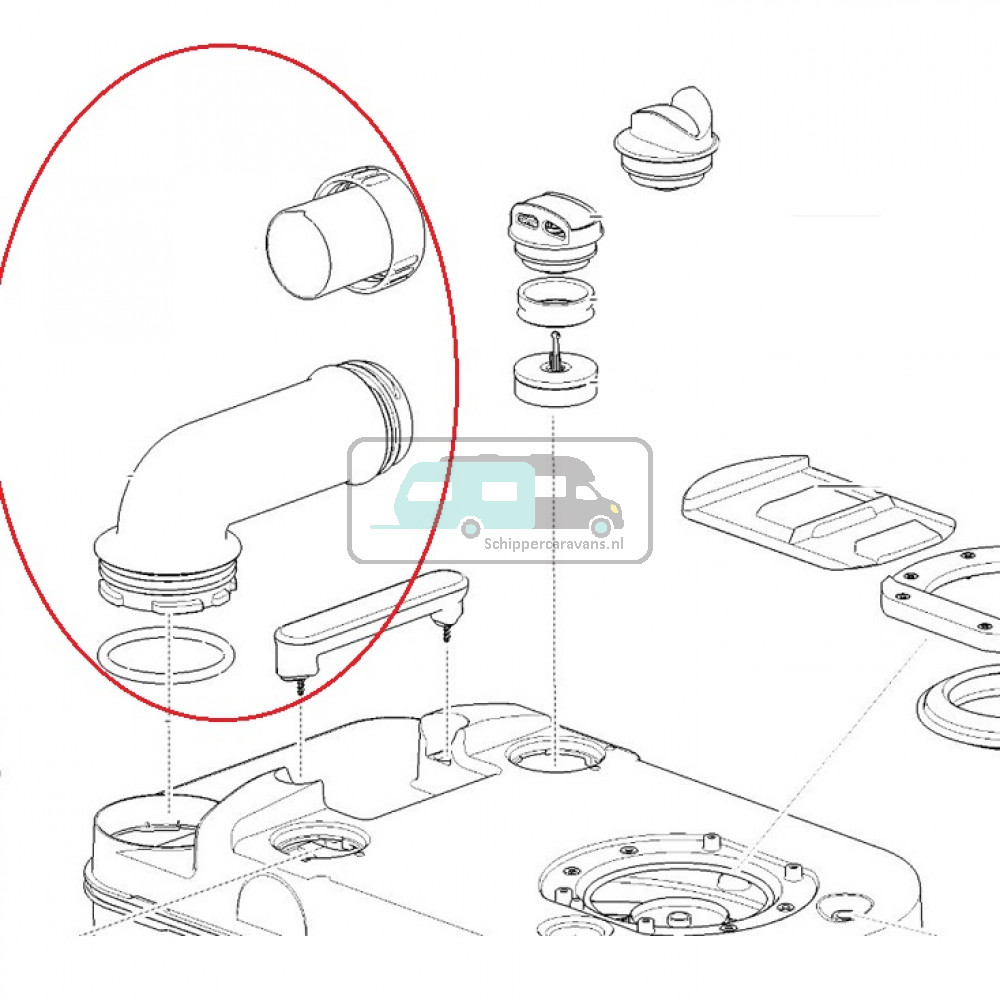 Thetford C220 Vultrechter O-ring