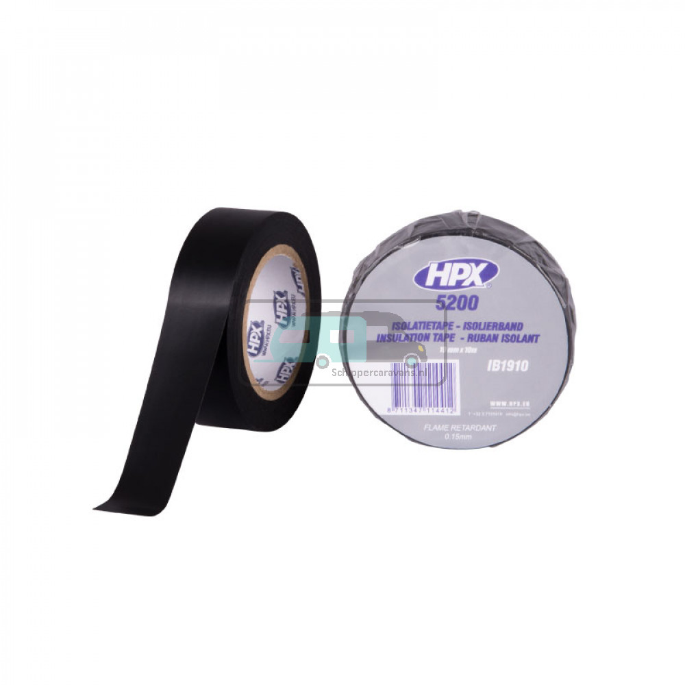 HPX PVC Isolatietape 10mtrx19mm Zwart