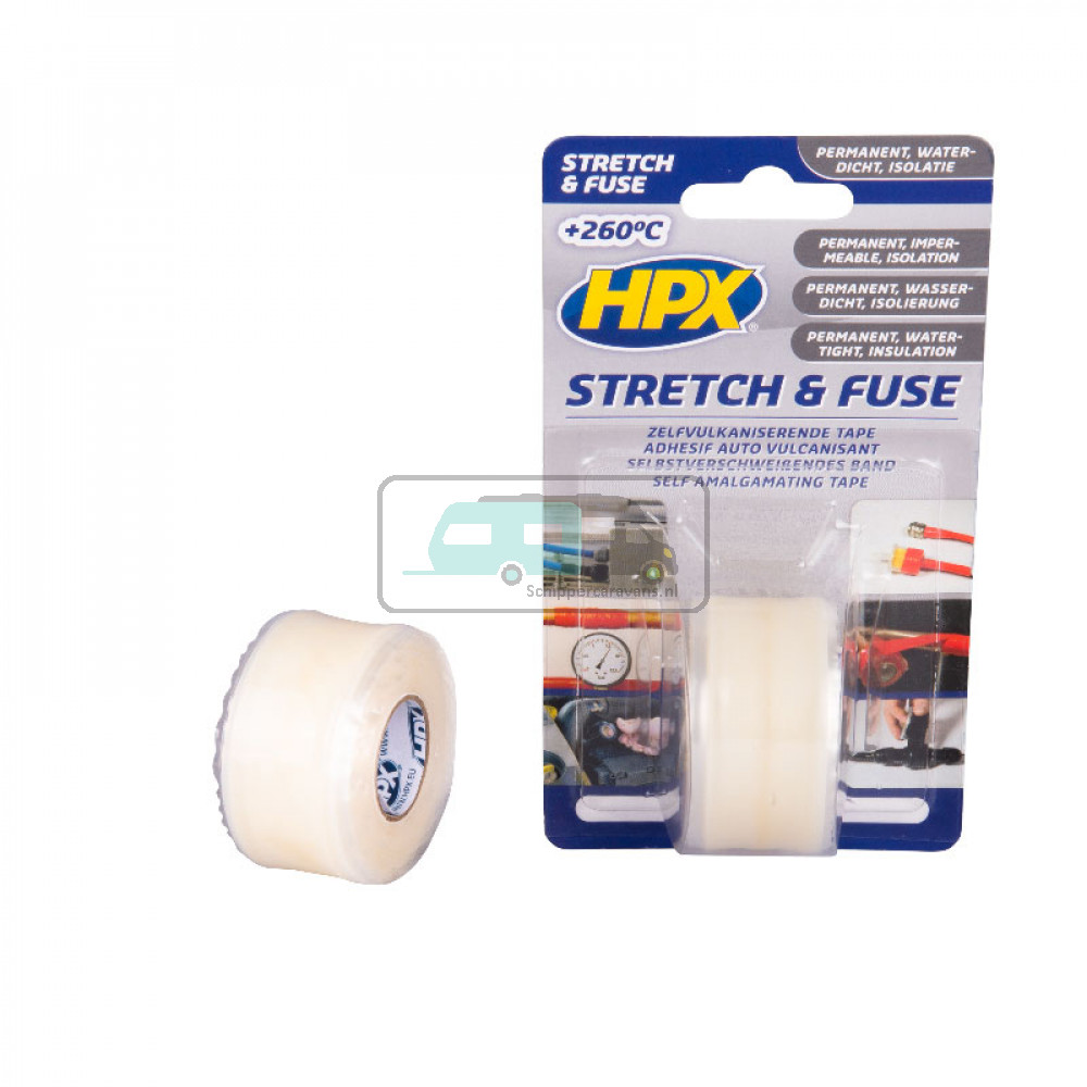 HPX Stretch & Fuse Zelfvulkaniserende Tape 3mtr Transparant